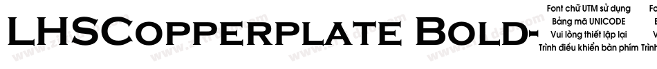 LHSCopperplate Bold字体转换